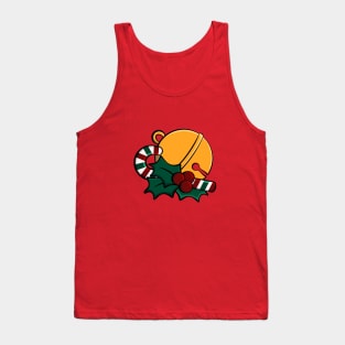 Mistletoe and sleigh bell Tank Top